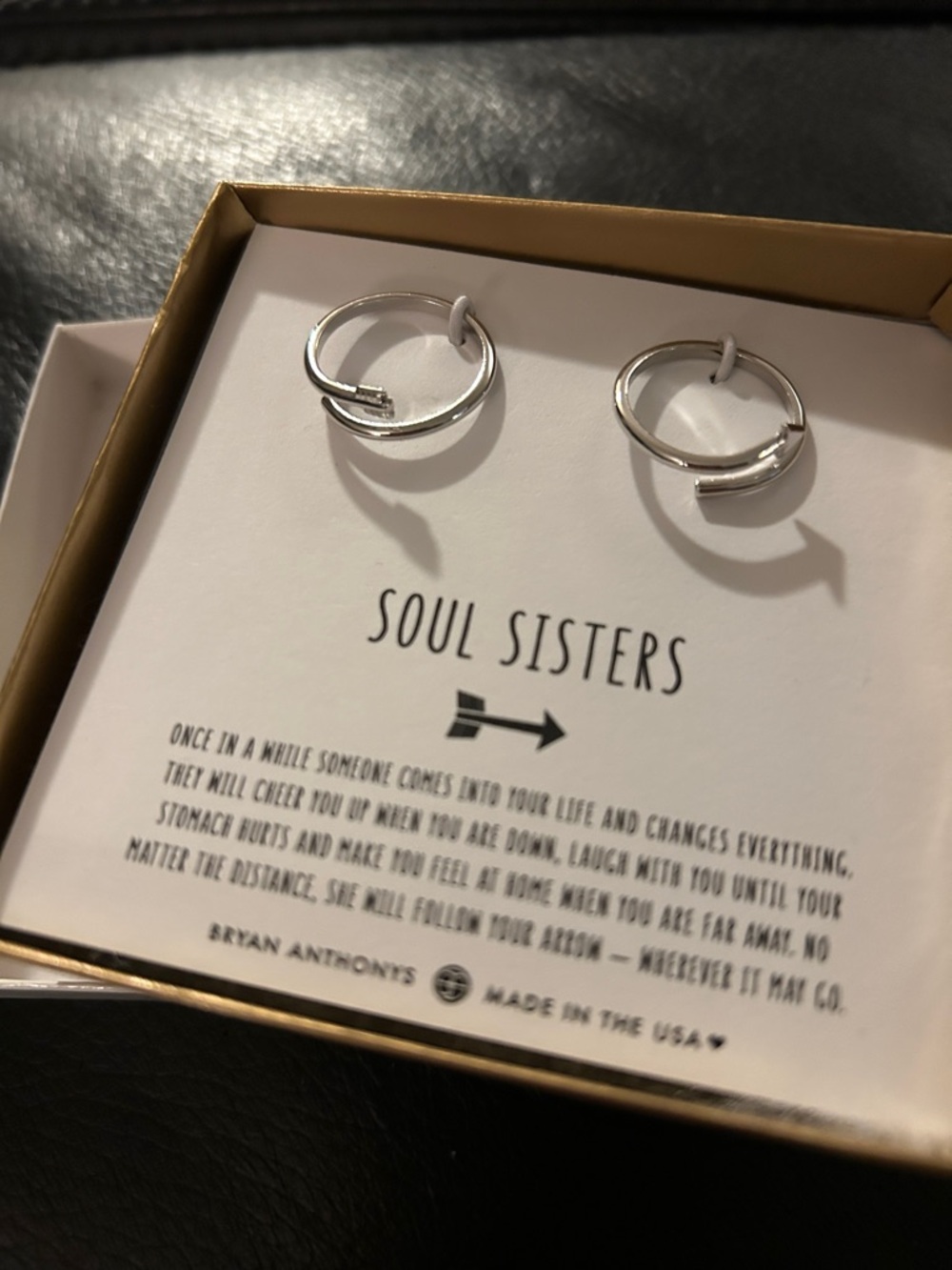 Bryan Anthony’s “Soul Sisters” Silver Rings NWT